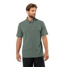Rückansicht von Jack Wolfskin DELGAMI POLO M Poloshirt Herren hedge green