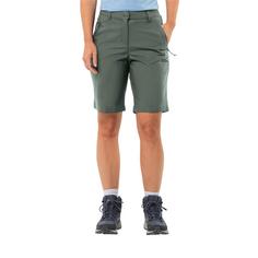 Rückansicht von Jack Wolfskin ACTIVE TRACK SHORTS W Funktionsshorts Damen hedge green