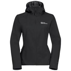 Jack Wolfskin BORNBERG HOODY W Softshelljacke Damen black