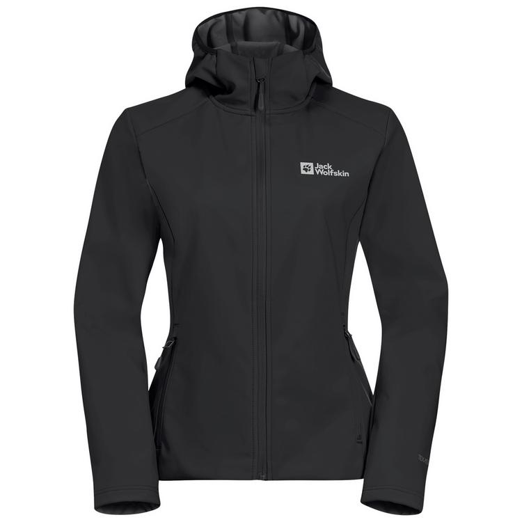 Jack Wolfskin Jack Wolfskin BORNBERG HOODY W Softshelljacke Damen - black - 0 | SportScheck