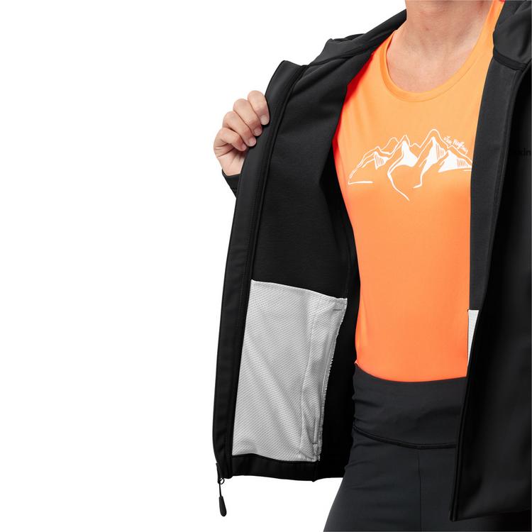 Jack Wolfskin Jack Wolfskin BORNBERG HOODY W Softshelljacke Damen - black - 2 | SportScheck