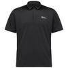 Jack Wolfskin DELGAMI POLO M Poloshirt Herren - black