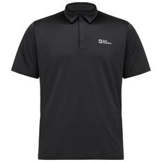 Jack Wolfskin DELGAMI POLO M Poloshirt Herren black