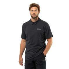 Rückansicht von Jack Wolfskin DELGAMI POLO M Poloshirt Herren black