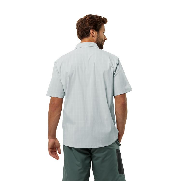 Jack Wolfskin Jack Wolfskin NORBO S/S SHIRT M Kurzarmhemd Herren - cool grey check - 1 | SportScheck