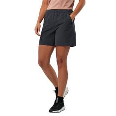 Rückansicht von Jack Wolfskin BIKE COMMUTE SHORTS W Fahrradshorts Damen dark rust