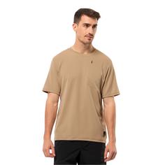Rückansicht von Jack Wolfskin BIKE COMMUTE T M Funktionsshirt Herren sand storm