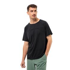 Rückansicht von Jack Wolfskin WANDERWORD T M Funktionsshirt Herren granite black
