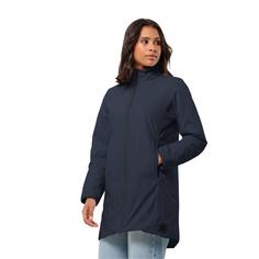 Rückansicht von Jack Wolfskin TEXTOR COAT W Funktionsjacke Damen night blue