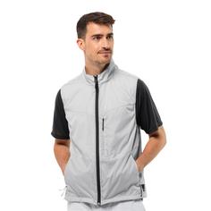 Rückansicht von Jack Wolfskin WANDERJAHR VEST M Outdoorweste Herren cool grey