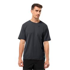 Rückansicht von Jack Wolfskin BIKE COMMUTE T M Funktionsshirt Herren phantom