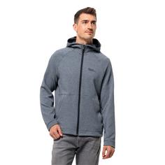 Rückansicht von Jack Wolfskin FERNWEH HOODED JKT M Fleecejacke Herren night blue