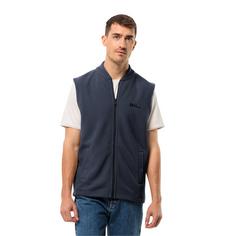 Rückansicht von Jack Wolfskin LIGHT CURL VEST M Fleeceweste Herren night blue