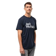Rückansicht von Jack Wolfskin BRAND T M T-Shirt Herren night blue