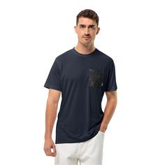 Rückansicht von Jack Wolfskin POCKET KARANA T M T-Shirt Herren night blue