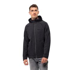 Rückansicht von Jack Wolfskin FERNWEH HOODED JKT M Fleecejacke Herren black