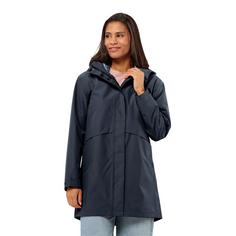 Rückansicht von Jack Wolfskin CAPE WEST COAT W Funktionsmantel Damen night blue