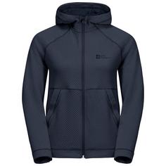 Jack Wolfskin FERNWEH HOODED JKT W Fleecejacke Damen night blue