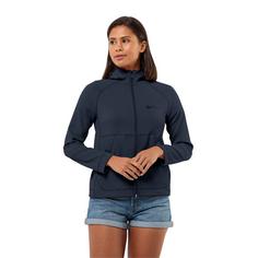 Rückansicht von Jack Wolfskin FERNWEH HOODED JKT W Fleecejacke Damen night blue