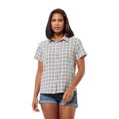 Rückansicht von Jack Wolfskin FEBLA SHIRT W Langarmhemd Damen soft pink check
