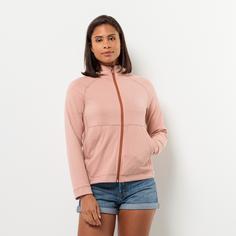 Rückansicht von Jack Wolfskin FERNWEH HOODED JKT W Fleecejacke Damen rose dawn