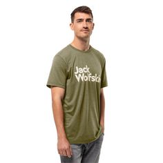 Rückansicht von Jack Wolfskin BRAND T M T-Shirt Herren bay leaf