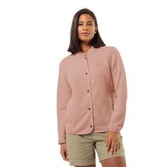 Rückansicht von Jack Wolfskin LIGHT CURL JKT W Fleecejacke Damen rose dawn