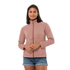 Rückansicht von Jack Wolfskin FERNWEH JKT W Fleecejacke Damen rose dawn