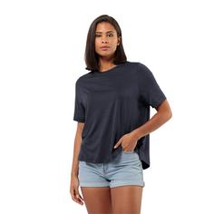 Rückansicht von Jack Wolfskin TRAVEL T W Funktionsshirt Damen night blue