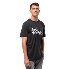 Rückansicht von Jack Wolfskin BRAND T M T-Shirt Herren black
