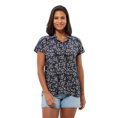 Rückansicht von Jack Wolfskin SOMMERWIESE SHIRT W Langarmhemd Damen LEAVES night blue