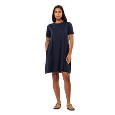 Rückansicht von Jack Wolfskin TRAVEL DRESS Kurzarmkleid Damen night blue