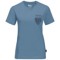 Jack Wolfskin DISCOVER HEART T W Funktionsshirt Damen - elemental blue