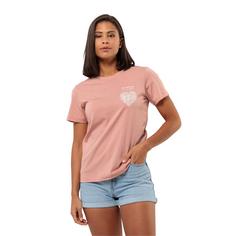 Rückansicht von Jack Wolfskin DISCOVER HEART T W Funktionsshirt Damen rose dawn