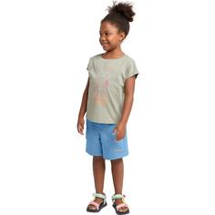 Rückansicht von Jack Wolfskin TURBULENCE SHORTS K Funktionshose Kinder mint leaf