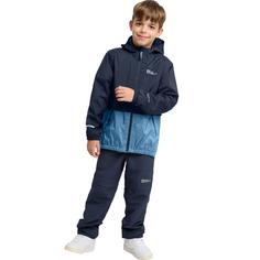 Rückansicht von Jack Wolfskin RAINY DAYS 2L JKT K Funktionsjacke Kinder elemental blue