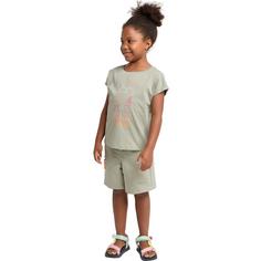 Rückansicht von Jack Wolfskin TURBULENCE SHORTS K Funktionshose Kinder mint leaf