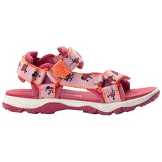 Rückansicht von Jack Wolfskin SMILEYWORLD SANDAL K Outdoorsandalen Kinder water lily