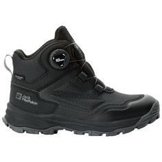 Rückansicht von Jack Wolfskin CYROX TEXAPORE DIAL MID K Wanderschuhe Kinder black