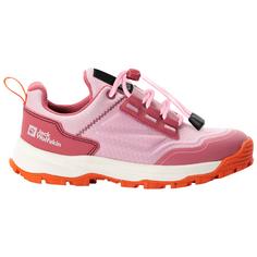 Rückansicht von Jack Wolfskin CYROX TEXAPORE LOW K Wanderschuhe Kinder soft pink