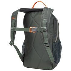 Rückansicht von Jack Wolfskin TRACK JACK Wanderrucksack Kinder slate green