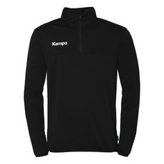 Rückansicht von Kempa 1/4 Zip Top Funktionssweatshirt Kinder schwarz