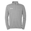 Kempa 1/4 Zip Top Funktionssweatshirt Kinder - dark grau melange
