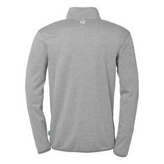 Rückansicht von Kempa 1/4 Zip Top Funktionssweatshirt Kinder dark grau melange