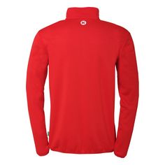 Rückansicht von Kempa 1/4 Zip Top Funktionssweatshirt rot