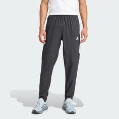 Rückansicht von adidas Own the Run 3-Streifen Hose Laufhose Herren Black