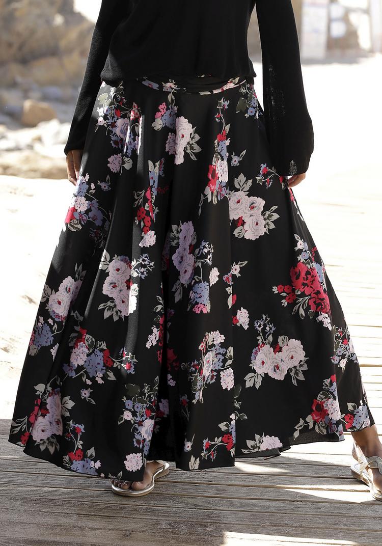 Lascana Lascana Hosenrock Hosenrock Damen - schwarz-bedruckt - 2 | SportScheck