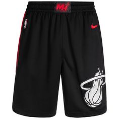 Nike NBA Miami Heat City Edition Swingman Basketball-Shorts Herren schwarz