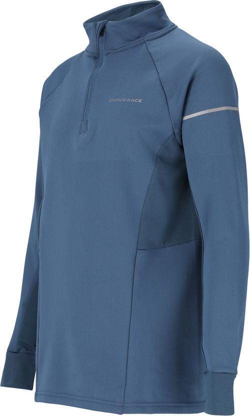 Rückansicht von Endurance Kredly Laufhoodie Kinder 2164 Slate Blue