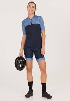 Rückansicht von Endurance Mangrove Fahrradtrikot Damen 2101 Dark Sapphire